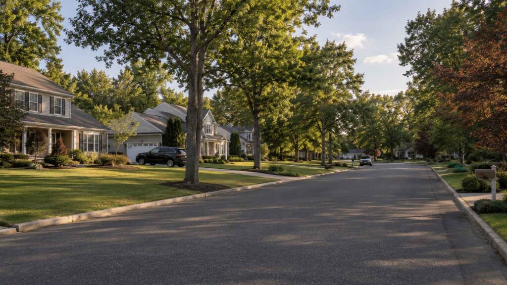 Burlington County, NJ neighborhood near the Pinelands served by Dan Can Home Services